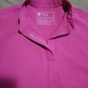 Pink xxs figs scrub top and bottom